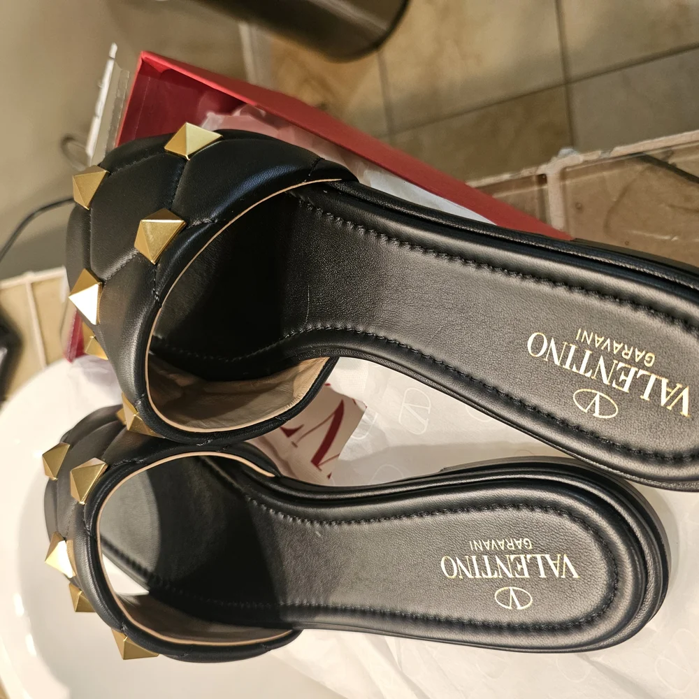 Valentino Women's Black Leather Shoes - Picture 2 of 7